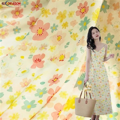 Floralna šifonska tkanina Online lagana i prozračna za ljetne haljine i svadbene haljine